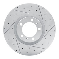 830-02085D Geoperformance Drilled/Slotted Brake Rotor, Fits Select Multiple Makes/Models, Position: Right Front