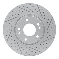 830-03020R Geoperformance Drilled/Slotted Brake Rotor, 2005-2019 Kia/Hyundai/Genesis, Position: Front Right