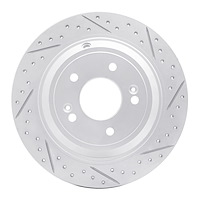 830-03039R Geoperformance Drilled/Slotted Brake Rotor, 2009-2020 Kia/Hyundai/Genesis, Position: Rear Right