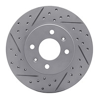 830-03042L Geoperformance Drilled/Slotted Brake Rotor, 2012-2017 Multiple Makes/Models, Position: Front Left