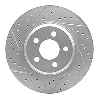 830-03067L Geoperformance Drilled/Slotted Brake Rotor, Fits Select Kia/Hyundai/Genesis, Position: Front Left