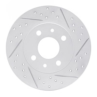 830-07001R Geoperformance Drilled/Slotted Brake Rotor, 2009-2019 Mopar, Position: Rear Right