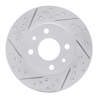 830-07002L Geoperformance Drilled/Slotted Brake Rotor, 2009-2019 Mopar, Position: Front Left