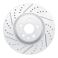 830-11025L Geoperformance Drilled/Slotted Brake Rotor, 2015-2019 Multiple Makes/Models, Position: Front Left