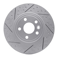 830-11027L Geoperformance Drilled/Slotted Brake Rotor, 2015-2020 Multiple Makes/Models, Position: Rear Left