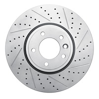 830-11030R Geoperformance Drilled/Slotted Brake Rotor, 2018-2020 Land Rover, Position: Front Right