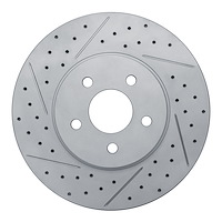 830-20012L Geoperformance Drilled/Slotted Brake Rotor, 2001-2008 Multiple Makes/Models, Position: Front Left