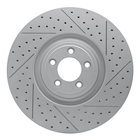 830-20026R Geoperformance Drilled/Slotted Brake Rotor, Fits Select Jaguar, Position: Front Right