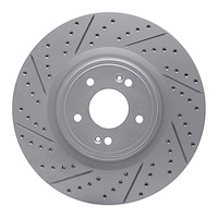 830-21038R Geoperformance Drilled/Slotted Brake Rotor, Fits Select Kia/Hyundai/Genesis, Position: Front Right