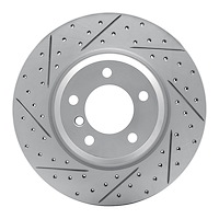830-31069L Geoperformance Drilled/Slotted Brake Rotor, 2006-2012 BMW, Position: Front Left