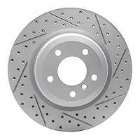 830-31070R Geoperformance Drilled/Slotted Brake Rotor, 2006-2015 BMW, Position: Rear Right