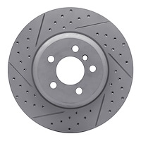 830-31097R Geoperformance Drilled/Slotted Brake Rotor, 2011-2019 BMW, Position: Front Right