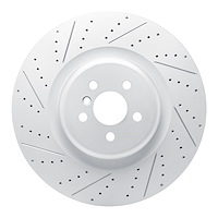 830-31167L Geoperformance Drilled/Slotted Brake Rotor, Fits Select Multiple Makes/Models, Position: Rear Left