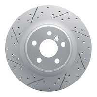 830-31176L Geoperformance Drilled/Slotted Brake Rotor, Fits Select Multiple Makes/Models, Position: Rear Left