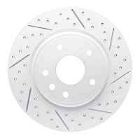 830-39030R Geoperformance Drilled/Slotted Brake Rotor, Fits Select Mopar, Position: Rear Right