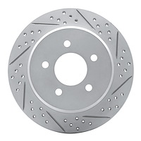 830-40083R Geoperformance Drilled/Slotted Brake Rotor, 1997-2007 Mopar, Position: Rear Right