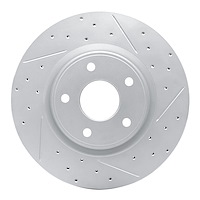 830-40112L Geoperformance Drilled/Slotted Brake Rotor, Fits Select Multiple Makes/Models, Position: Front Left