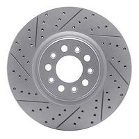 830-42013R Geoperformance Drilled/Slotted Brake Rotor, Fits Select Mopar, Position: Front Right