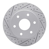 830-46066L Geoperformance Drilled/Slotted Brake Rotor, Fits Select GM, Position: Front Left