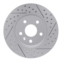 830-47043R Geoperformance Drilled/Slotted Brake Rotor, Fits Select GM, Position: Front Right