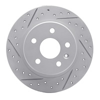 830-47052L Geoperformance Drilled/Slotted Brake Rotor, Fits Select GM, Position: Rear Left