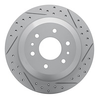 830-48045R Geoperformance Drilled/Slotted Brake Rotor, 2002-2009 GM, Position: Rear Right