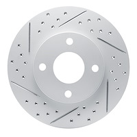 830-54045L Geoperformance Drilled/Slotted Brake Rotor, 2000-2015 Ford/Lincoln/Mercury/Mazda, Position: Front Left