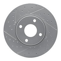 830-54053L Geoperformance Drilled/Slotted Brake Rotor, 2005-2012 Ford/Lincoln/Mercury/Mazda, Position: Front Left