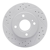 830-54063L Geoperformance Drilled/Slotted Brake Rotor, 2011-2019 Ford/Lincoln/Mercury/Mazda, Position: Front Left