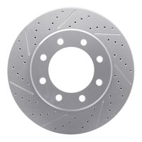 830-54211L Geoperformance Drilled/Slotted Brake Rotor, Fits Select Ford/Lincoln/Mercury/Mazda, Position: Fr Left,Front Left