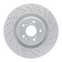 830-58039R Geoperformance Drilled/Slotted Brake Rotor, Fits Select Acura/Honda, Position: Front Right