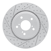 830-59058L Geoperformance Drilled/Slotted Brake Rotor, Fits Select Acura/Honda, Position: Front Left