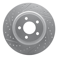 830-63003L Geoperformance Drilled/Slotted Brake Rotor, 1961-1991 Mercedes-Benz, Position: Rear Left