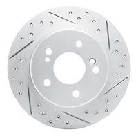 830-63013R Geoperformance Drilled/Slotted Brake Rotor, 1987-2015 Multiple Makes/Models, Position: Rear Right