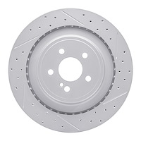 830-63094R Geoperformance Drilled/Slotted Brake Rotor, 2010-2018 Mercedes-Benz, Position: Rear Right