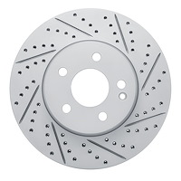 830-63158R Geoperformance Drilled/Slotted Brake Rotor, Fits Select Mercedes-Benz, Position: Front Right