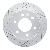 830-63174L Geoperformance Drilled/Slotted Brake Rotor, Fits Select Multiple Makes/Models, Position: Rear Left,Rr Left