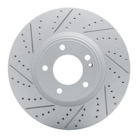 830-63176L Geoperformance Drilled/Slotted Brake Rotor, Fits Select Mercedes-Benz, Position: Front Left