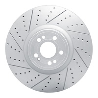 830-63180L Geoperformance Drilled/Slotted Brake Rotor, Fits Select Mercedes-Benz, Position: Front Left