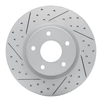 830-67066L Geoperformance Drilled/Slotted Brake Rotor, Fits Select Infiniti/Nissan, Position: Front Left