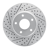 830-67087L Geoperformance Drilled/Slotted Brake Rotor, 2002-2017 Infiniti/Nissan, Position: Front Left