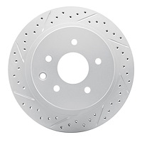 830-67088L Geoperformance Drilled/Slotted Brake Rotor, Fits Select Multiple Makes/Models, Position: Rear Left