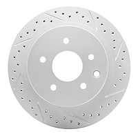 830-67088R Geoperformance Drilled/Slotted Brake Rotor, Fits Select Multiple Makes/Models, Position: Rear Right