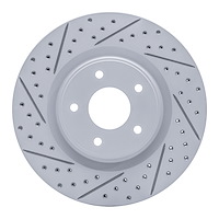 830-67105L Geoperformance Drilled/Slotted Brake Rotor, Fits Select Infiniti/Nissan, Position: Front Left