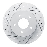 830-67113L Geoperformance Drilled/Slotted Brake Rotor, Fits Select Infiniti/Nissan, Position: Rear Left