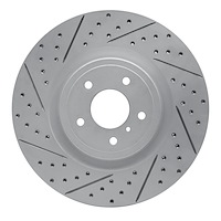 830-68012L Geoperformance Drilled/Slotted Brake Rotor, Fits Select Infiniti/Nissan, Position: Front Left