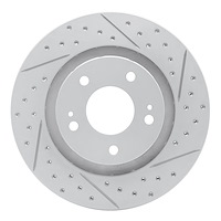 830-72061R Geoperformance Drilled/Slotted Brake Rotor, Fits Select Mitsubishi, Position: Front Right