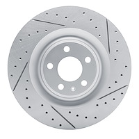 830-73079R Geoperformance Drilled/Slotted Brake Rotor, Fits Select Audi/Volkswagen, Position: Rear Right