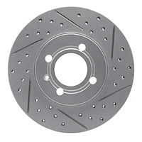 830-74006R Geoperformance Drilled/Slotted Brake Rotor, 1986-2008 Audi/Volkswagen, Position: Front Right
