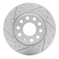 830-74031L Geoperformance Drilled/Slotted Brake Rotor, Fits Select Multiple Makes/Models, Position: Rear Left